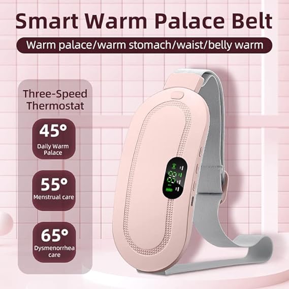 🌸 Pain Relief Period Belt – Heating & Massage Comfort 💆♀️✨