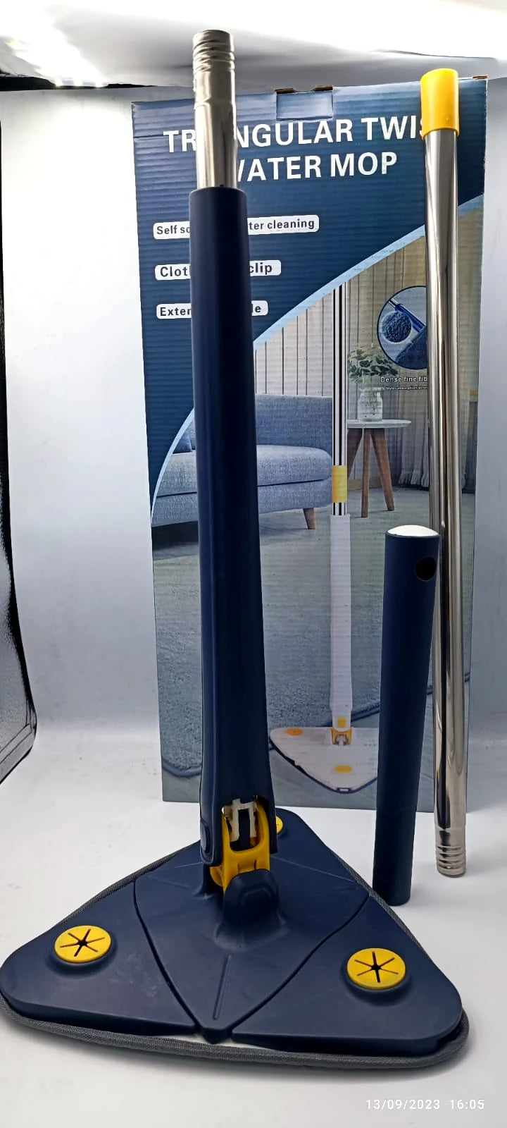 🌀 360° Rotating Adjustable Mop