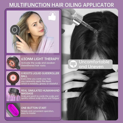 Zaymira Beauty Scalp Massager Brush - Red Light Therapy