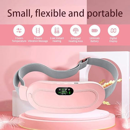 🌸 Pain Relief Period Belt – Heating & Massage Comfort 💆‍♀️✨