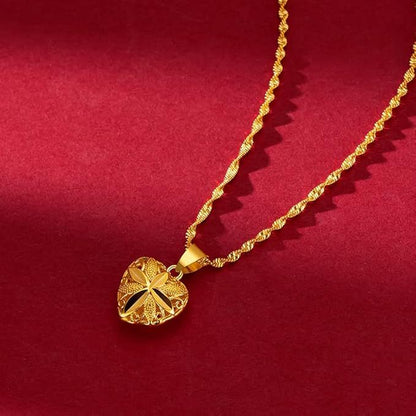 Gold Aura Heart Necklace