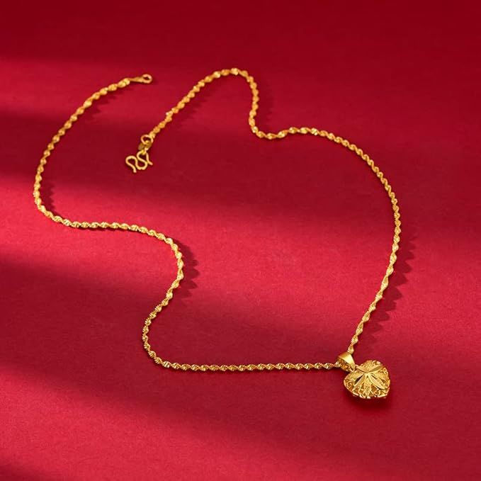 Gold Aura Heart Necklace