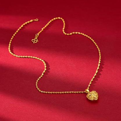 Gold Aura Heart Necklace